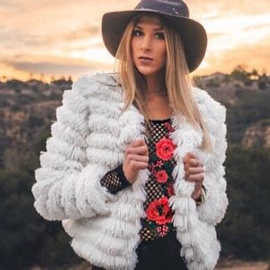 Fluffy Furry Sexy Crop Coat